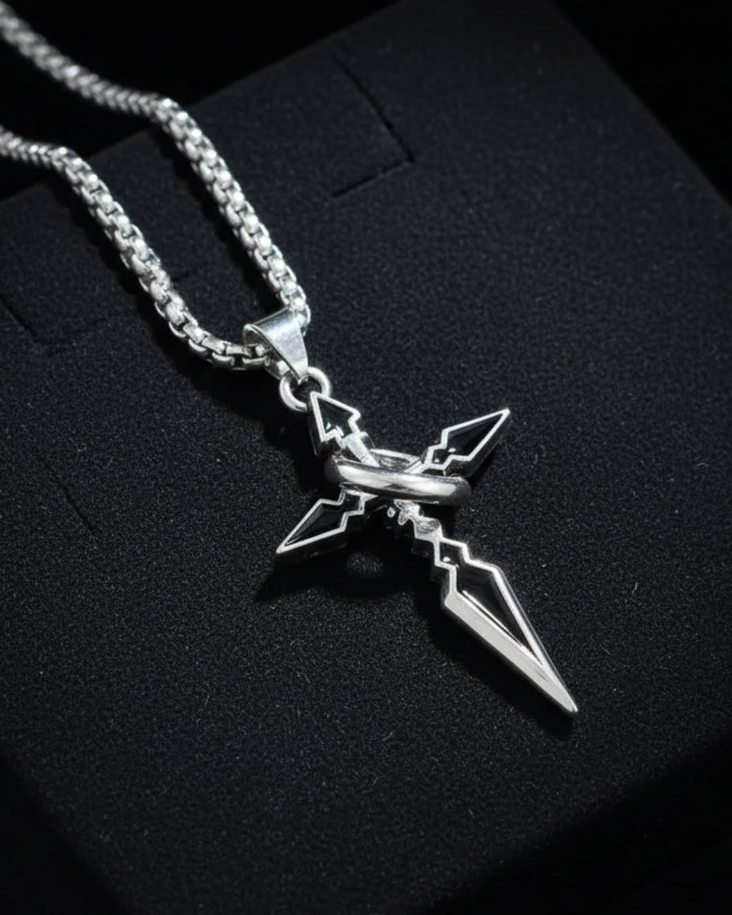 Four Corners Pendant with Chain