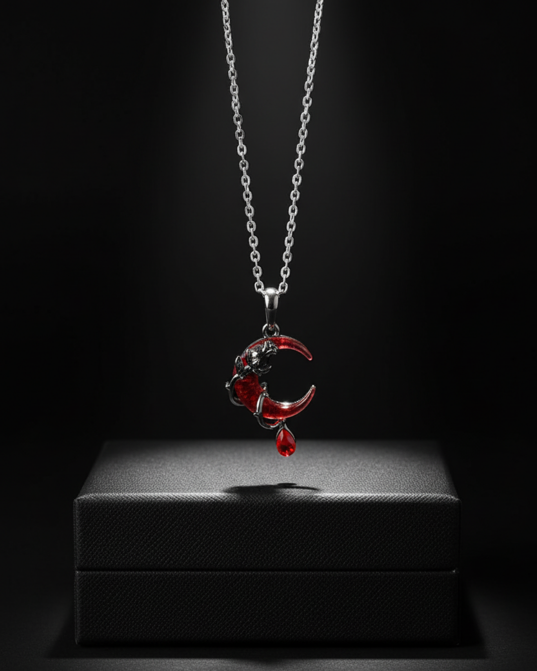 Blood Moon Pendant with Chain