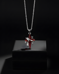 Crimson Nova Pendant with Chain