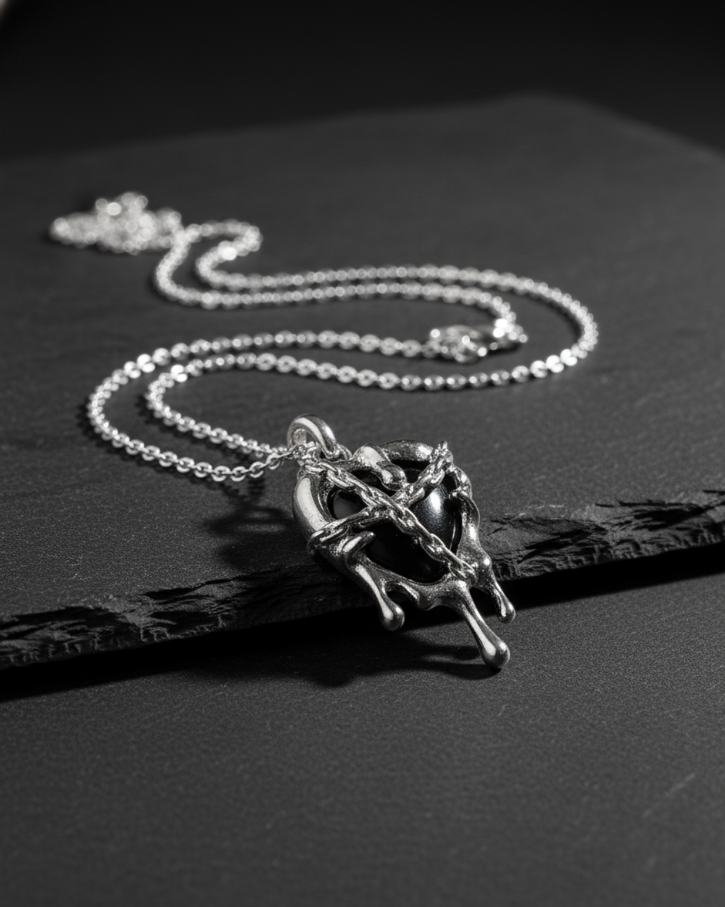 Slow Burn Pendant with Chain