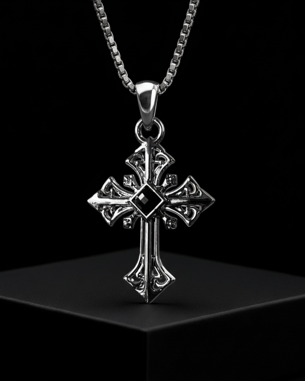 Dark Relic Pendant with Chain