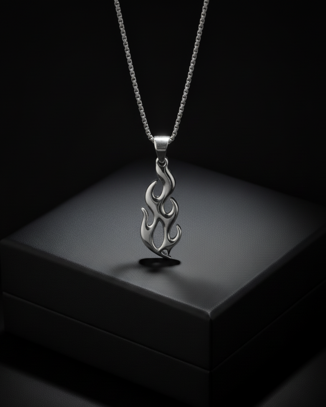 Ghost Flame Pendant with Chain